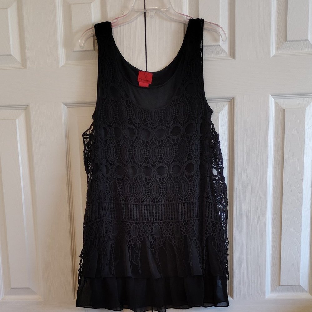 JUST REDUCED!!!   Xl Christina V Black Dress or Tunic  ECU